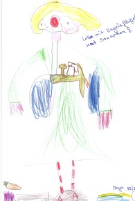 Kinder zeichnung nach LOTTEs besuch