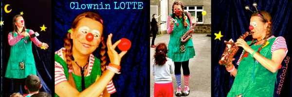 Clownin LOTTE-walkact.saxofool.canvas